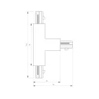 Коннектор тройной LGD-4TR-CON-EXT-R1-WH (C) | 026146 | Arlight