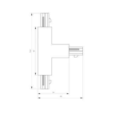 Коннектор тройной LGD-4TR-CON-EXT-R1-WH (C) | 026146 | Arlight