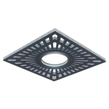 Светильник точечный встраиваемый Backlight BL126 Квадрат. Черный, Gu5.3, 3W, LED 4000K | BL126 | Gauss