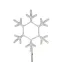 Фигура "Снежинка", цвет ТЕПЛЫЙ БЕЛЫЙ, размер  30х28см | 501-210 | NEON-NIGHT