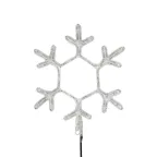 Фигура "Снежинка", цвет ТЕПЛЫЙ БЕЛЫЙ, размер  30х28см | 501-210 | NEON-NIGHT