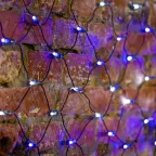 Гирлянда "Сеть" 2,5х2,5м, черный ПВХ, 432 LED Белые/Синие | 215-032 | NEON-NIGHT