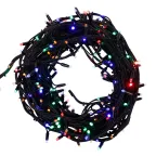 Гирлянда "Твинкл Лайт" 20 м, черный КАУЧУК, 240 диодов, цвет мультиколор | 303-329 | NEON-NIGHT
