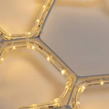 Фигура "Снежинка", цвет ТЕПЛЫЙ БЕЛЫЙ, размер  30х28см | 501-210 | NEON-NIGHT