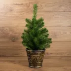 Елочка 45см в пластиковом горшке, Литая | 533-334 | NEON-NIGHT