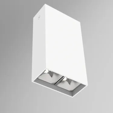 Светодиодный светильник DL-Box Reflect Multi 1x2 накладной 8 Вт 4000 К 80х40х150 мм RAL9003 белый муар | V1-R0-00251-20L23-2000840 | VARTON