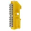 Шина PE "Земля" на на DIN-изол ШНИ-6х9-10 никелированная Д-Желтый (10/250/9000) NO-222-92-1 | Б0044141 | ЭРА