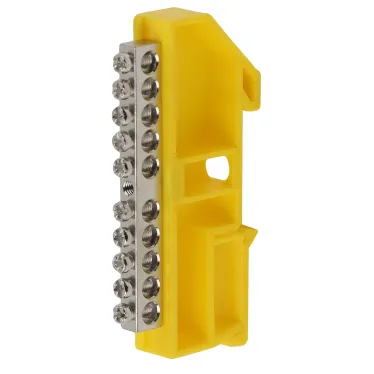 Шина PE "Земля" на на DIN-изол ШНИ-6х9-10 никелированная Д-Желтый (10/250/9000) NO-222-92-1 | Б0044141 | ЭРА