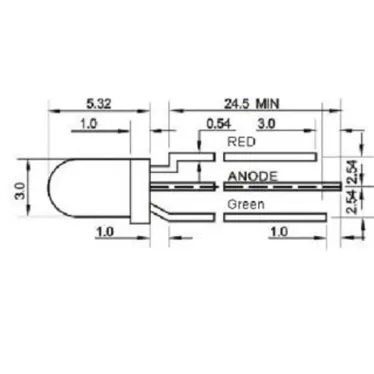 Светодиод ARL-3514EGW/3L (anode) | 010710 | Arlight