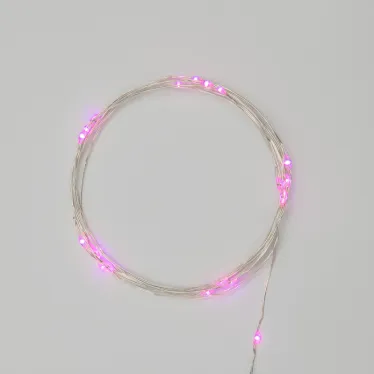 Гирлянда "Роса", 2 м, 20 диодов, цвет розовый | 303-007 | NEON-NIGHT