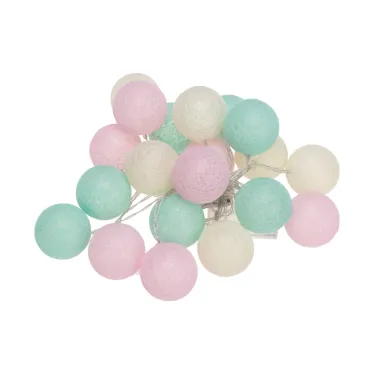 Тайские фонарики Перламутр 3.5 м, 20 LED, прозрачный ПВХ, цвет свечения теплый белый | 303-078 | NEON-NIGHT