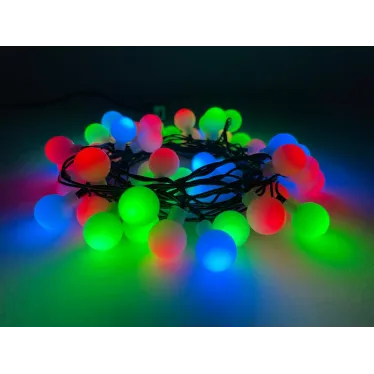 Гирлянда светодиодная  Нить Шарики d18мм, 5 м мультиколор,  ENIN - 18BM   220V, IP20 (36/648) | Б0047968 | ЭРА