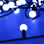 Светодиодная гирлянда ARD-BALL-CLASSIC-D23-10000-BLACK-80LED BLUE (230V, 3.5W) | 025600 | Arlight
