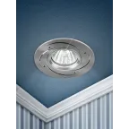 Светильник встраиваемый точечный литой под лампу KL43 SL /1 KL43 SL /1 литой "алюминевый " MR16, 12V/220V, 50W серебро | Б0049562 | ЭРА