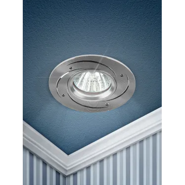 Светильник встраиваемый точечный литой под лампу KL43 SL /1 KL43 SL /1 литой "алюминевый " MR16, 12V/220V, 50W серебро | Б0049562 | ЭРА