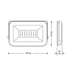 Прожектор светодиодный Qplus 30W 2550lm 6500K 200-240V IP65 графитовый LED 1/10 | 690511330 | Gauss
