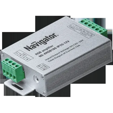 Усилитель сигнала для светодиодной ленты LED ND-ARGB180-IP20-12V 180/360Вт 12/24В IP20 | 71494 | Navigator