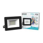 Прожектор светодиодный Elementary 20W 1745lm 4000К 200-240V IP65 черный LED 1/20 | 613100220 | Gauss