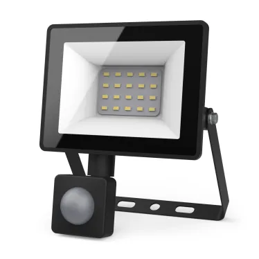 Прожектор светодиодный LED 20W 1380lm IP65 6500К с датчиком движения | 628511320 | Gauss