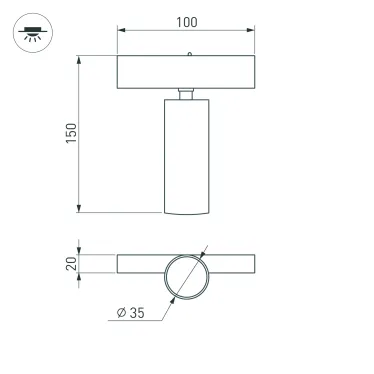 Светильник MAG-SPOT-25-R120-12W Day4000 (BK, 30 deg, 24V) (arlight, IP20 Металл, 3 года) | 033241 | Arlight