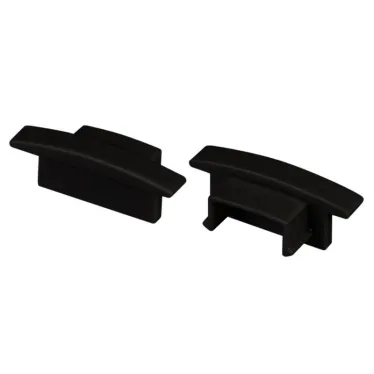 Заглушка LINE-2308-F BLACK глухая (пластик)