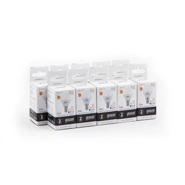 Лампа светодиодная LED 8 Вт 520 лм 3000К шар P45 теплый E14 AC 220В Elementary Gauss