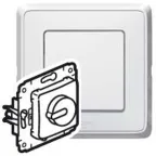 CARIVA Диммер поворотный в рамку белый 300 Вт