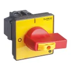 ВЫКЛЮЧАТЕЛЬ-РАЗЪЕДИНИТЕЛЬ 4P 20A IP20 С КРАСНОЙ РУКОЯТКОЙ НА ДВЕРЦУ 4 ВИНТА 1 ЗАМОК