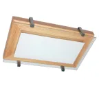 Светильник Полесье 280х160 НББ 06-40 М40 белый корпус сосна держатель хром ИУ