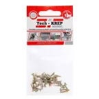 Шуруп универсальный 2,5х25 потайная головка, остроконечный, желтопассивированный (25шт) - пакет