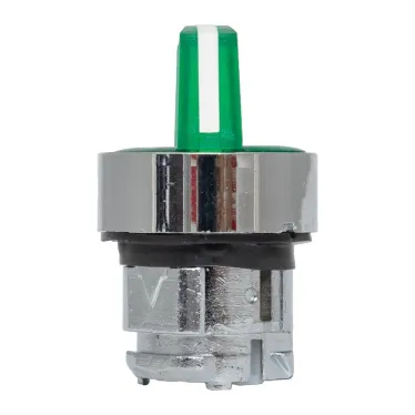 Механизм переключателя исполнительный ХB4 зеленый на 2 положения возвратный без фиксации с подсветкой с короткой ручкой PROxima