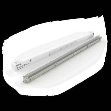 Светильник под светодиодную лампу ДСП 1хG13 AC 220В IP65 1260х70х61мм Пластик с отражателем для лампы 1200мм INDUSTRY Gauss