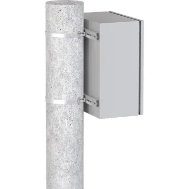 Крепление на столб монтажной полосой (ширина шкафадо 400 мм) Basic