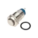 Кнопка антивандальная 12 12В(LED) Фикс (4с) OFF-ONсиняя (A-12-C2)