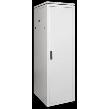 Шкаф сетевой 19дюйм LINEA N 24U 600х1000 мм металлическая передняя дверь серый