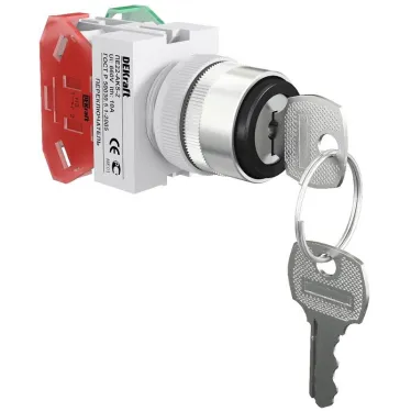 Переключатель на 2 пол. (прав. без фикс.) I-O с ключом