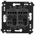 Avanti Переключатель двухклавишный в стену Закаленная сталь