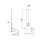 Зажим балочный 8-14мм с пластиной PROxima