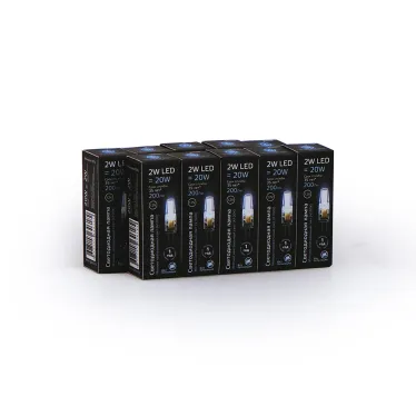 Лампа светодиодная LED 2Вт G4 12В 4100К | 207707202 | Gauss