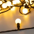 Светодиодная гирлянда ARD-BALL-CLASSIC-D23-10000-BLACK-80LED WARM (230V, 3.5W) | 025617 | Arlight