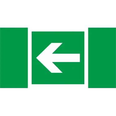 Пиктограмма (Наклейка) Указательная стрелка (130*260) для URAN/ANTARES | 2502000240 | Световые Технологии