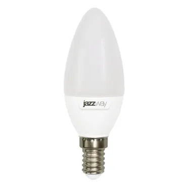 Лампа светодиодная LED 7w E14 4000K свеча  230/50 Jazzway