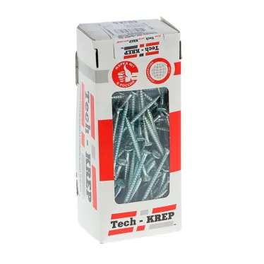 Шуруп универсальный 4,5х60 потайная головка, остроконечный, оцинкованный (150шт) - коробка