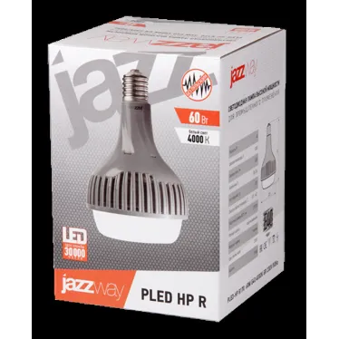 Лампа светодиодная ЗК LED 60вт E40 белый 6000Lm Jazzway