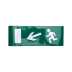 Наклейка Направление к эвакуационному выходу налево вниз,