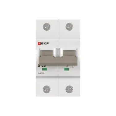 Автоматический выключатель ВА 47-125 2P 125А (D) 15кА PROxima