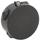 Распределительная коробка KOR-85-40-4g-B открытой установки черная 85х40мм с гермовводами 4 вх. IP54