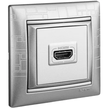 VALENA Рамка 1 пост алюминий модерн