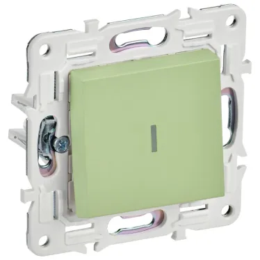 SKANDY Выключатель 1-клавишный с индикацией 10А SK-V07G мятный IEK