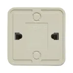 Рим Выключатель одноклавишный с индикатором 10А белый